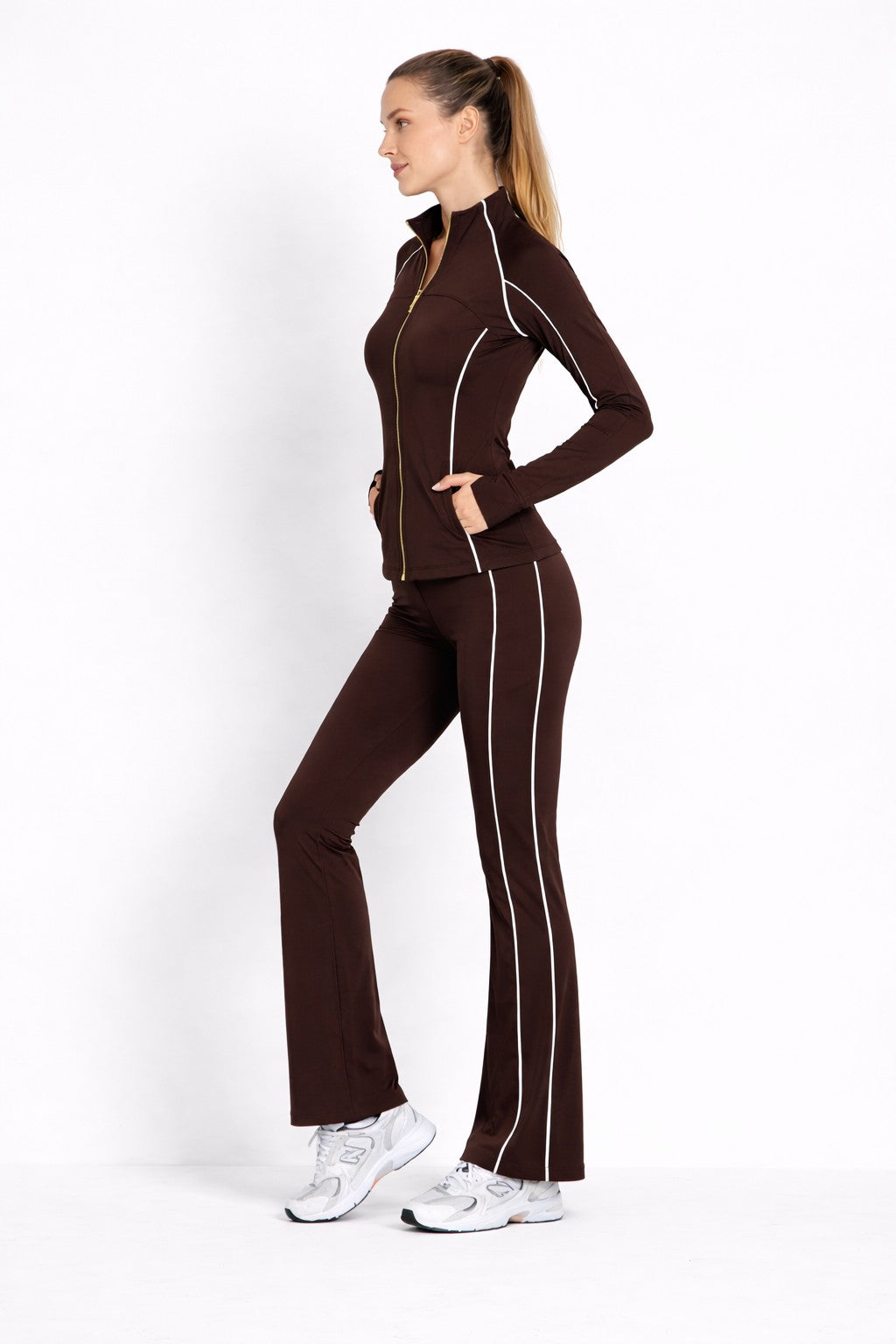 Define Zip Jacket & Flare Leggings Set