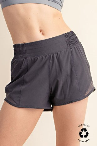 Recycled Active Short With Mesh