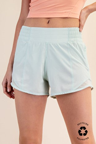 Recycled Active Short With Mesh