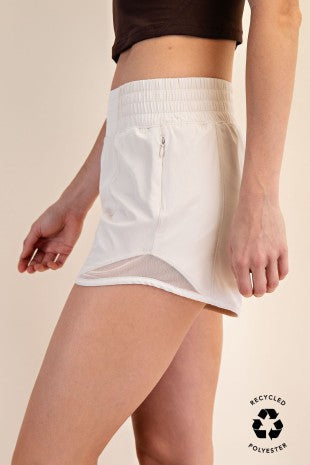 Recycled Active Short With Mesh