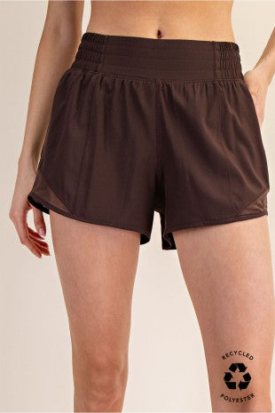 Recycled Active Short With Mesh