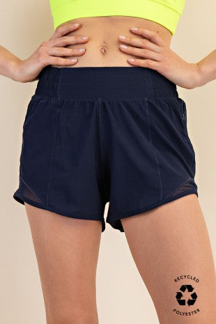 Recycled Active Short With Mesh