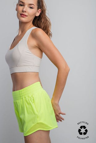 Recycled Active Short With Mesh