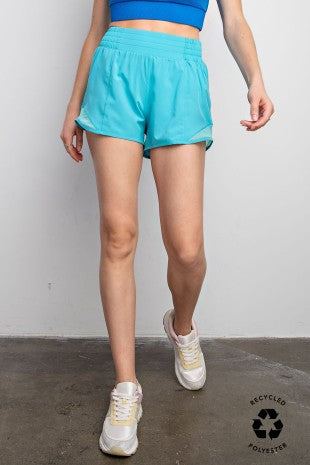 Recycled Active Short With Mesh
