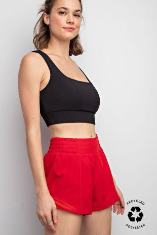 Recycled Active Short With Mesh