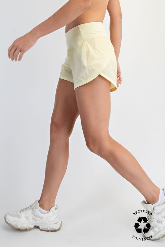 Stretch Woven 2 In 1 Active Shorts