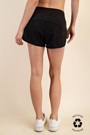 Stretch Woven 2 In 1 Active Shorts
