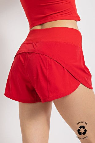 Stretch Woven 2 In 1 Active Shorts
