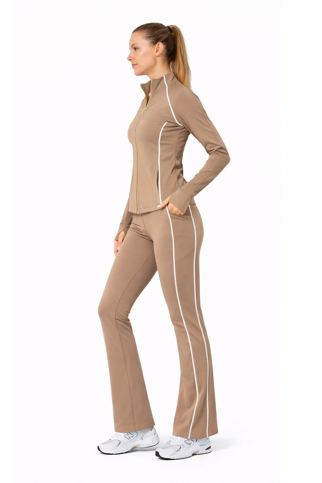 Define Zip Jacket & Flare Leggings Set