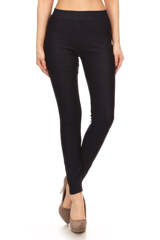 2 Pocket Jeggings High Waist Stretchy Leggings for Women with 2 Pockets Comfortable Stylish Everyday Wear