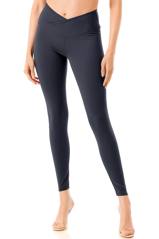 V Waist High Rise Yoga Leggings Sculpting Fit Women